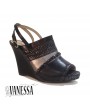Sandales compensées - LES SECRETS DE VANESSA - Ref: 0337