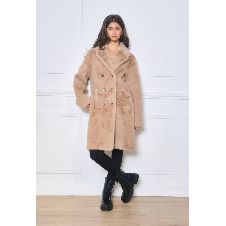 MANTEAU FAUUSE FOURRURE 7841