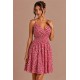 Robe courte à bretelles réglables 7856