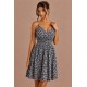 Robe courte à bretelles réglables 7857
