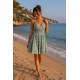 Robe courte à bretelles réglables 7858