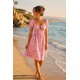 Robe courte avec soutien-gorge intégré 7859